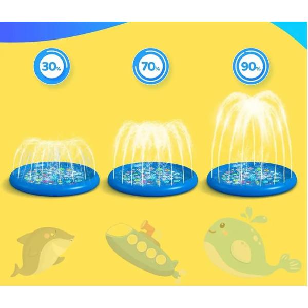 Inflatable Pet Pool Splash Pad , PVC Water Sprinkler Pool With Spray