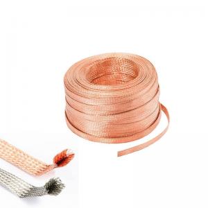 China 15mm Flat Braided Copper Ground Strap For Transformer Installation on sale