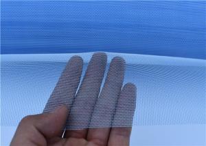 Quality Blue White Polymer Invisible Mosquito Window Screen For 0.5-3m Width for sale