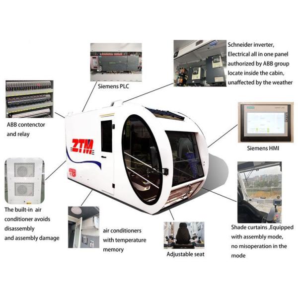 cabin advantage ZTT226B Flattop Tower Crane 10t Capacity 70m Jib Length 1.5t Tip Load Hoisting Equipment