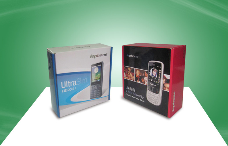 Retail Paper Packaging Boxes for Cellphone , Electronic Products Packing