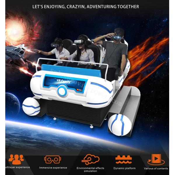 Indoor Full Immersive Interactive 6 Seats 9D Virtual Reality VR Cinema games Simulator