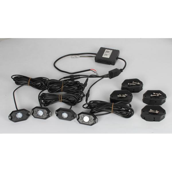 IP 68 RGB Bluetooth control Jeep Wrangler Led Rock Light Kit RGB Color Changing Rock Lights