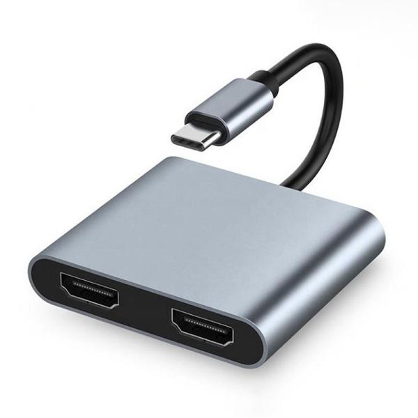 Buy 4-in-1 USB C to Dual 4K HDMI MST Adapter for Charging Data Transfer and Video Output at wholesale prices