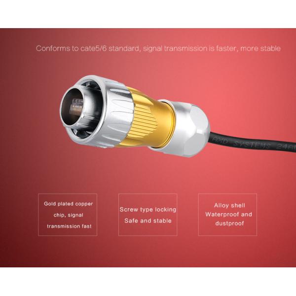 Metal Cover 8p8c Panel Mount Ethernet Modular Jack Metal Shielded Network CAT5 DH-24-RJ45 Connector