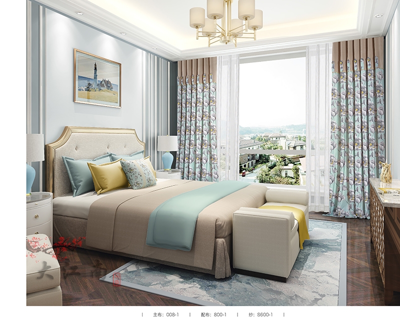 China Simple Design Latest Blackout Window fabric curtain & drape for the Living Room Wholesale 