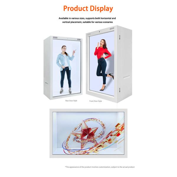 Android Based Transparent LCD Hologram Box Display With 4G Connectivity For Ads