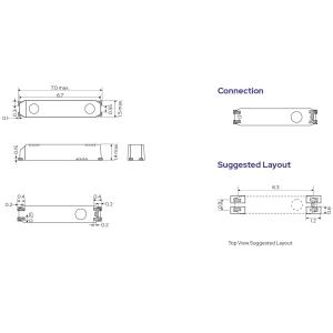7M Series 32.768KHz SMD7015 Tuning Fork Crystal Resonator For High Precision And