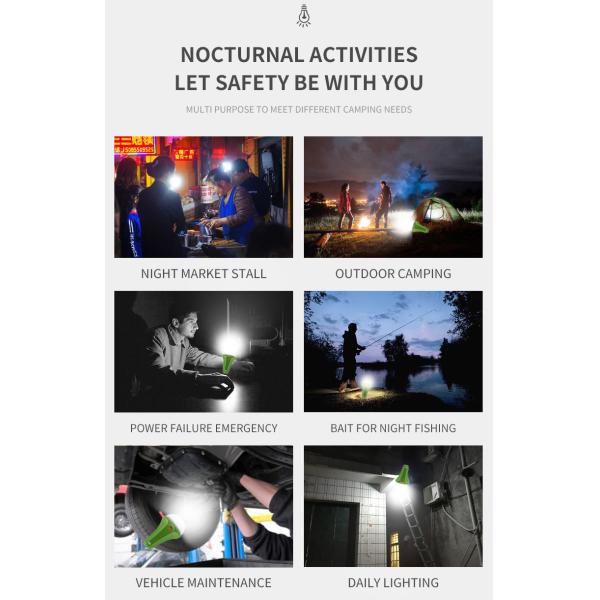 2 Bulbs 435lum Solar Panel Energy System 10400mAH Solar Charger Light Kit