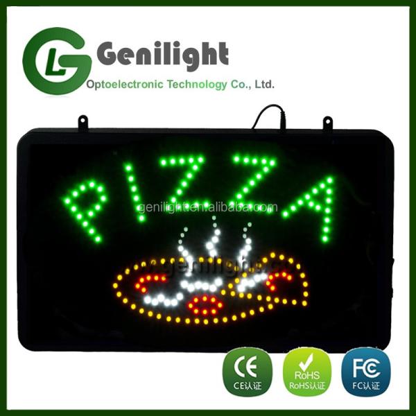 Power Certificate ABS Open-Mold BURGERS KEBABS LED Sign for Customized Size and Color