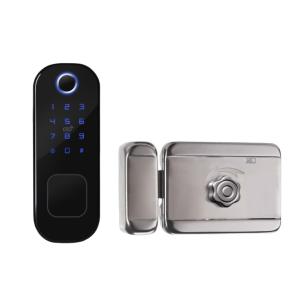 Smart Automatically Lock for Glass Doo with Screen 5 Ways Unlock and App Control