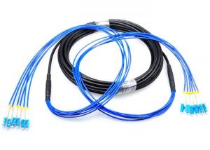 China LC - LC Single Mode Patch Cord , Armored 4 Core Optical Fiber Cable For Outdoor on sale