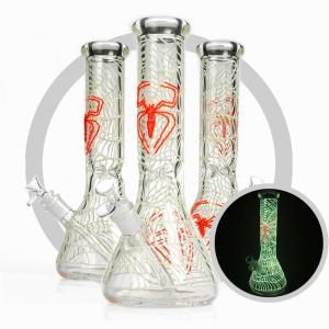 China Luminuos Spider Art Glass Bongs Heady Borosilicate Glass Hookah Pipe on sale
