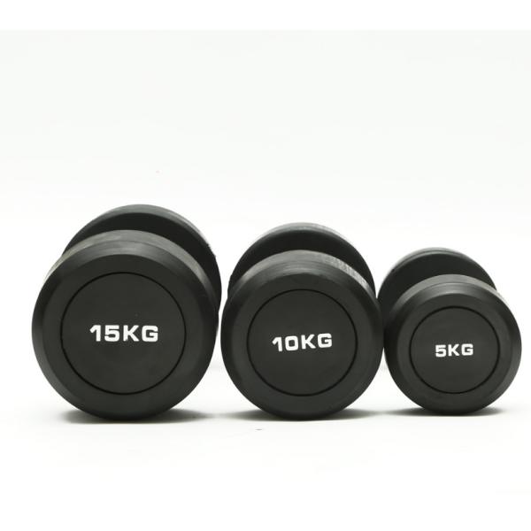 Home Fitness Dumbbells, Round Head Fixed Dumbbells, Gym Covered Rubber Dumbbell