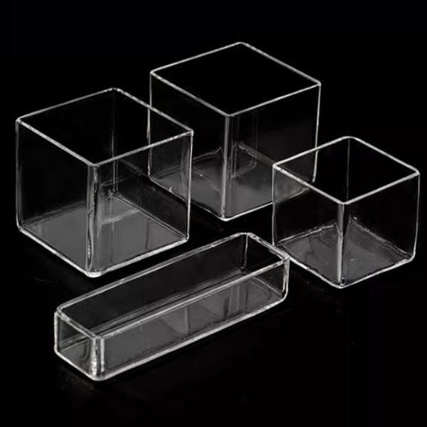 Buy Custom Made Quartz Glass Rectangular Container Used As Plasma Reactors With Corrosive Liquids at wholesale prices