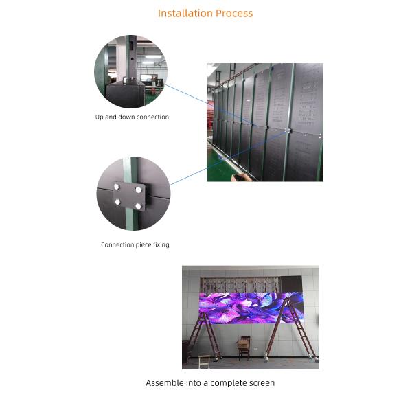 IP30 1R1G1B P3 SMD2121 265W/Sqm Indoor Fixed Led Wall