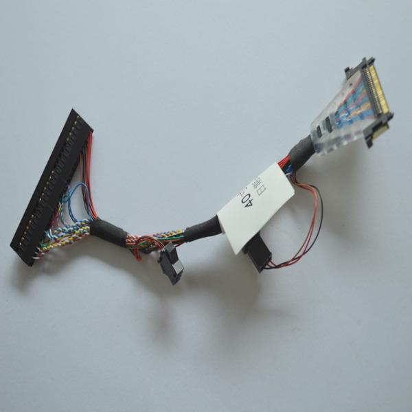OEM 30 Pin Lvds Cable Assembly FI-X30H To DP 2*15P Custom Length Wire AWG