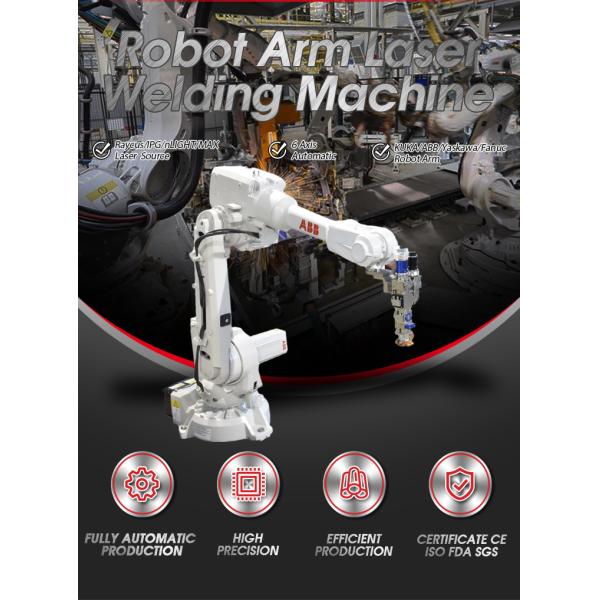 ABB 6 Axis Automatic Fiber Robot Laser Welding Machine 1070nm Wavelength