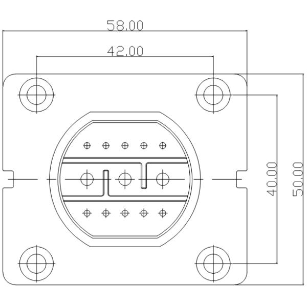 IP67 3+10 pin power signal stacking connector, quick lock electric bicycle battery connector