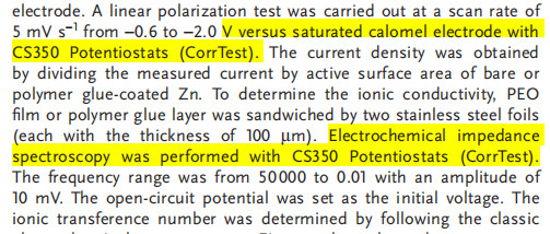 Energy / Battery Testing Potentiostat Galvanostat CS2350M