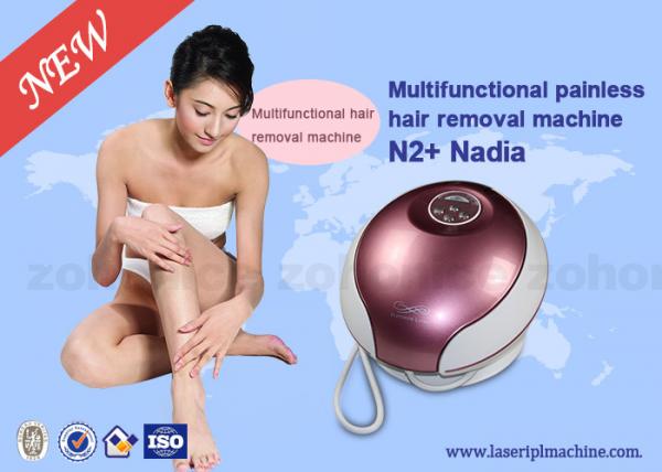 Buy Pink IPL Hair Removal Machines Wind Cooling Intense Pulsed Light at wholesale prices