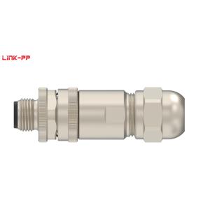 Quality M12 Connector T4111011041-000 IP67 with 4 Gold Plating Contact for sale