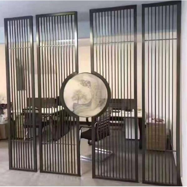 Chinese style metal folding room dividers partitions screen portable