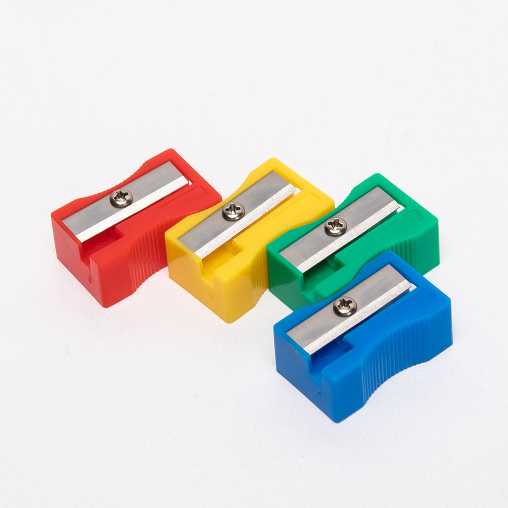 Plastic Left Handed Pencil Sharpener Pure Color