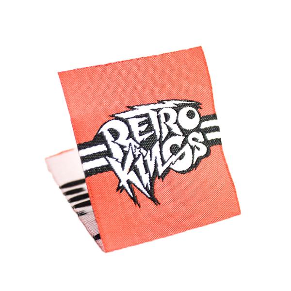 Custom Cloth Badge Woven Neck Labels High Density Computer Weaving