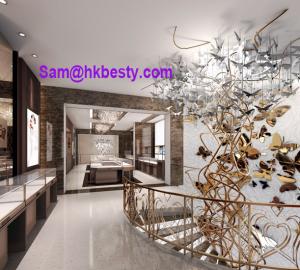 Quality jewelry mall kiosk design and manufacture of kiosk furnitures and lightings for sale