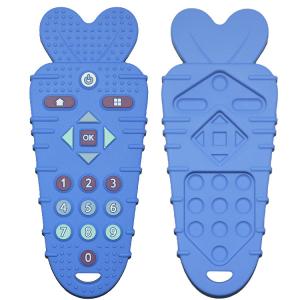 Quality Durable Silicone Baby Teether Custom Color Soft TV Remote Teether for sale