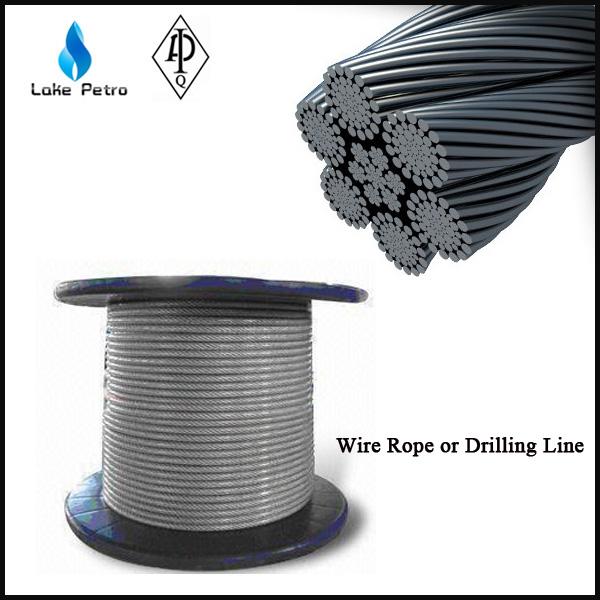 Buy 6X19+FC/IWRC left lay galvanized wire rope  in drilling rig at wholesale prices