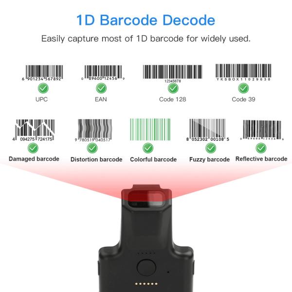 Buy CODE93 CODE128 Wireless QR Code Scanner Portable Barcode Reader at wholesale prices
