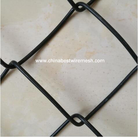 4m tall Black Vinly Chain Link Fence for Security made in china