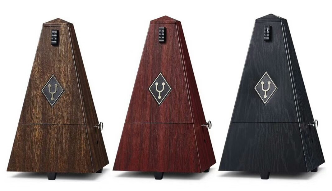 OEM classic scale board piano guitar violin practice rhythm mechanical metronome Black White Pink Red Tranparent Wood