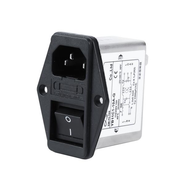 Buy 10A Power Entry Modules Filter IEC C14 With Switch And Fues Power Inlet Filter at wholesale prices