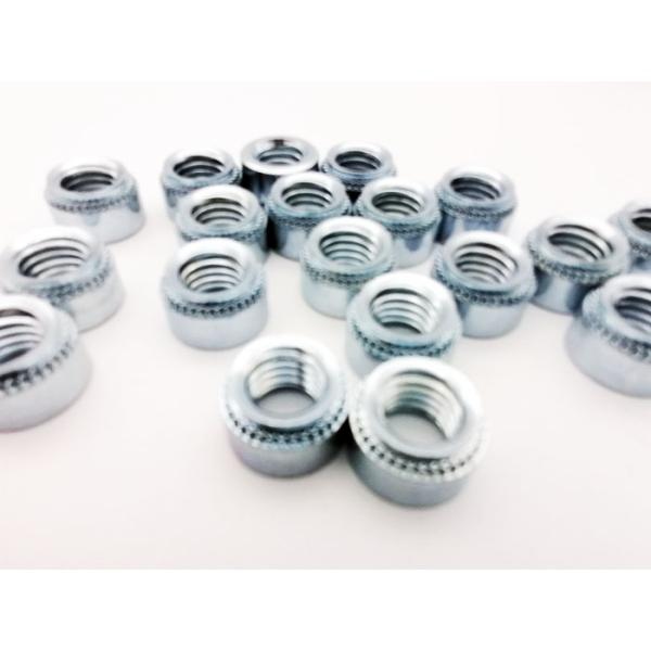 Galvanized PE Standard Carbon Steel Round Shape Self-clinching Nut For Chassis Cabinets Sheet Metal Industry