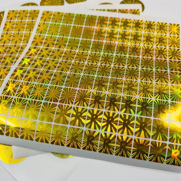 Custom Security 3D Hologram Stickers Online Non-Reusable Laser Hologram Labels With Logo