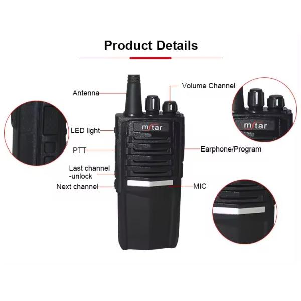 MSTAR CHIERDA Walkie Talkie M-698 5W Output Power 3-10km Communication Distance 304g Weight