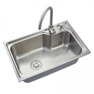 China AG5515 SUS304 Stainless Steel Kitchen Sink , Rectangle Single Bowl Undermount Sink on sale