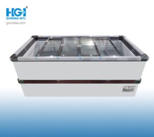 Quality 850L Supermarket Island Freezer Chest SGS R290 for sale