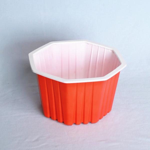 125 X100Mm Take Out Containers Plastic Octagonal Food Packing Container Disposable