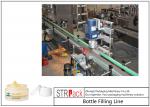 Face Cream Jar Filling Line / Paste Piston Filling Machine Line With Touch