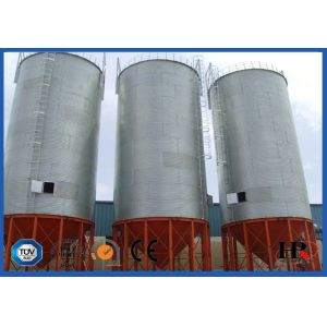 Corrugated Hot Dip Galvanized Grain Storage Bins With Temperature Moisture