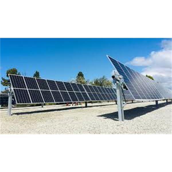 28VDC 1000kw Single Axis Sun Tracker Galvanized Steel Mount