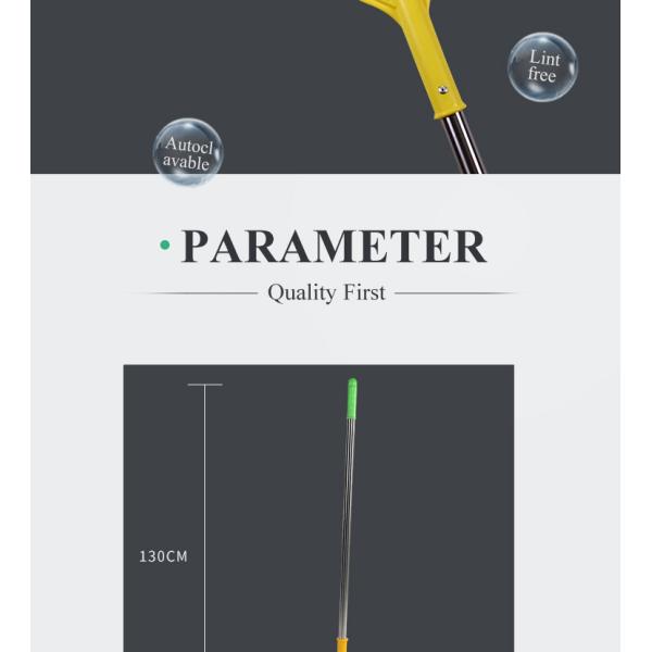 Durable Industries Clean Room Mops , 130cm Handle Dust Control Floor Mop