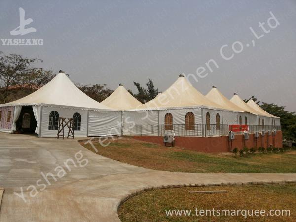 Buy 10 x 10 German Style High Peak Tents , wedding decoration tent Aluminum Alloy Profile at wholesale prices