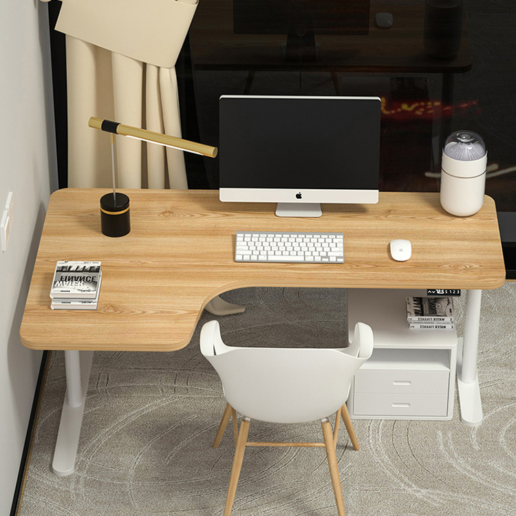 Height Adjustable Modern L Shape Stand Workbench Table for DIY Office Computer Desk
