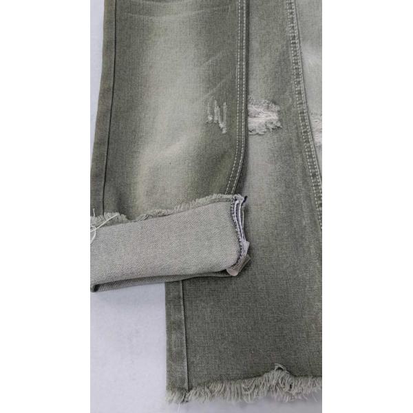 10.6oz GREEN 10x7 with full width 180cm Left twill No Stretch Denim fabric JSD3023AG for fashion jeans