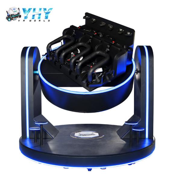 Entertainment 3 Seats 9D VR Simulator 1080 Degree Rotation